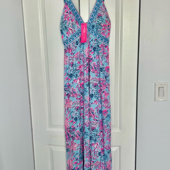 Lilly Pulitzer Serena V-neck Maxi Dress size 2 NWT - Picture 7 of 8